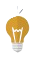 Orange light bulb